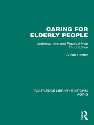cover image of Caring for Elderly People